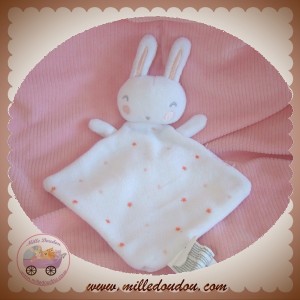 TAPE A L'OEIL SOS DOUDOU LAPIN PLAT BLANC ETOILE ROSE