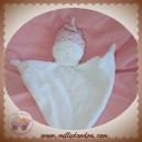 DPAM SOS DOUDOU LUTIN PLAT BLANC DORMEUR BONNET FLEUR