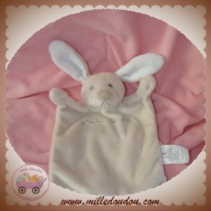 GRAIN DE BLE SOS DOUDOU LAPIN PLAT BEIGE TAUPE MARRON