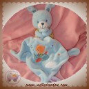 POMMETTE SOS DOUDOU LAPIN BLEU PULL RAYE MOUCHOIR AVION NUAGE