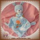 POMMETTE SOS DOUDOU LAPIN BLEU PULL RAYE MOUCHOIR AVION NUAGE