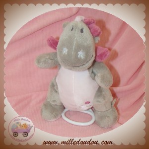 NOUKIE'S SOS DOUDOU DRAGON VICTORIA GRIS ROSE MUSICAL