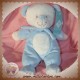 TEX SOS DOUDOU OURS BLANC CORPS BLEU POIS