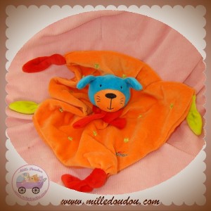 OLMITOS SOS DOUDOU CHIEN CHAT BLEU PLAT ORANGE ETOILE