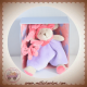 DOUDOU ET COMPAGNIE SOURIS PARME GRAFFITIS VIOLET ROSE OURS DC2554