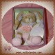 SOS DOUDOU ET COMPAGNIE LAPIN LILA DC2630 PLAT ROSE VIOLET ATTACHE TETINE