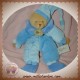 BABYNAT SOS DOUDOU OURS QUASI PLAT BLEU