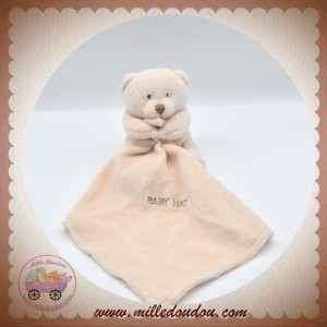 BABYNAT BABY NAT SOS DOUDOU OURS ECRU MOUCHOIR