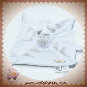 LES CHATOUNETS SOS DOUDOU ZEBRE PLAT BLANC GRIS