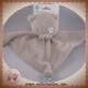 ORCHESTRA SOS DOUDOU OURS GRIS PLAT DOS BLEU ROND