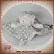 ORCHESTRA SOS DOUDOU OURS GRIS PLAT TISSU ETOILE FLUORESCENT