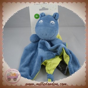 ORCHESTRA SOS DOUDOU DRAGON PLAT BLEU DOS TISSU VERT