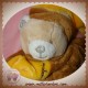 DOUDOU ET COMPAGNIE SOS OURS PAIN D'EPICE BOUCLETTE MARIONNETTE MARRON JAUNE