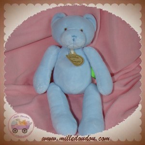 DOUDOU ET COMPAGNIE OURS BLEU TATOO