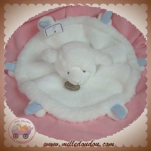 DOUDOU ET COMPAGNIE SOS AGNEAU MOUTON PLAT BLANC BLEU POIL