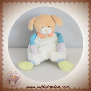 DOUDOU ET COMPAGNIE SOS CHIEN CHOUPI QUASI PLAT BLANC DC2892