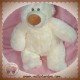 ADDEX SOS DOUDOU OURS POLAIRE BLANC ECRU TRUFFE MARRON