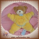 NOUNOURS DOUDOU OURS QUASI PLAT JAUNE ENFANT SOS