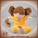 DOUDOU ET COMPAGNIE MELLE POUPEE FILLE ROBE JAUNE OURS SOS