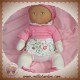 COROLLE SOS DOUDOU POUPEE PLASTIQUE ROBE ROSE FLEURS