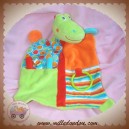 BABY CLUB C&A SOS DOUDOU CROCODILE PLAT VERT ORANGE ANNEAU