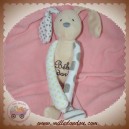 VERTBAUDET SOS DOUDOU LAPIN ECRU BLANC BEBE DORT