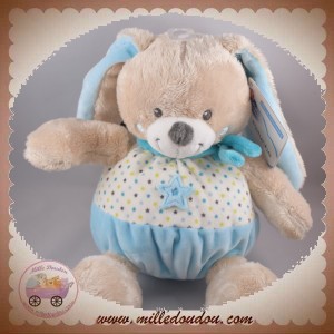 MOTS D'ENFANTS SOS DOUDOU LAPIN BOULE BLEU ETOILE