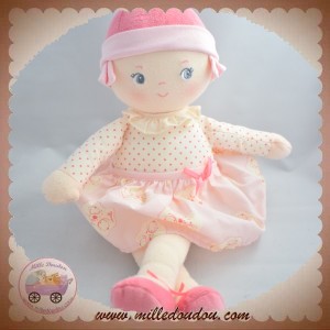 COROLLE SOS DOUDOU POUPEE HAUT COEUR ROSE JUPE TISSU ROSE