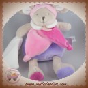 DOUDOU ET COMPAGNIE SOS SOURIS CORPS MAUVE MICROFIBRE MOUCHOIR DC2807