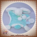DOUDOU ET COMPAGNIE SOS LAPIN PLAT BLANC POMPON AMANDE VERT DC2740