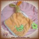 KALOO SOS DOUDOU LAPIN BEIGE PLAT PLUME ORANGE POULE VERTE