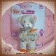 POMMETTE SOS DOUDOU OURS CHAT RAYE BLANC BEIGE BEBE ECHARPE ORANGE