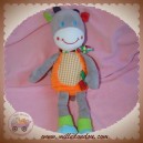 LOGITOYS OUATOO BABY SOS DOUDOU GIRAFE GRIS CORPS ORANGE ETIQUETTES NICOTOY