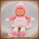 COROLLE SOS DOUDOU POUPEE ROBE ROSE FLEUR ARGENT