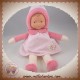 COROLLE SOS DOUDOU POUPEE ROBE ROSE FLEUR ARGENT