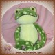 LASCAR SOS DOUDOU GRENOUILLE VERTE JAUNE RONDS 40 cm