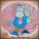 BABYNAT SOS DOUDOU SINGE GRIS BLEU EVEIL ACTIVITES BN954