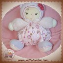 KALOO SOS DOUDOU OURS FILLE VIOLET FLEUR ROSE BONNET