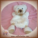 BABYNAT BABY NAT SOS DOUDOU OURS PLAT BLANC ECHARPE MARRON