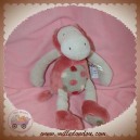 MOULIN ROTY SOS DOUDOU HIPPOPOTAME GRIS ROSE LES ZAZOUS 20 CM