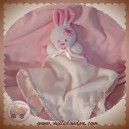 MFG SOS DOUDOU LAPIN CARRE PLAT ROSE HOCHET