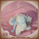 DOUDOU ET COMPAGNIE LAPIN BONBON ALLONGE BLANC BLEU 12 CM SOS