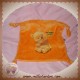 DISNEY SOS DOUDOU MOUCHOIR PLAT ORANGE WINNIE SWEET NOEUD CARREFOUR