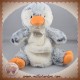 HISTOIRE D'OURS SOS DOUDOU PINGOUIN MARIONNETTE GRIS CHINE BLANC