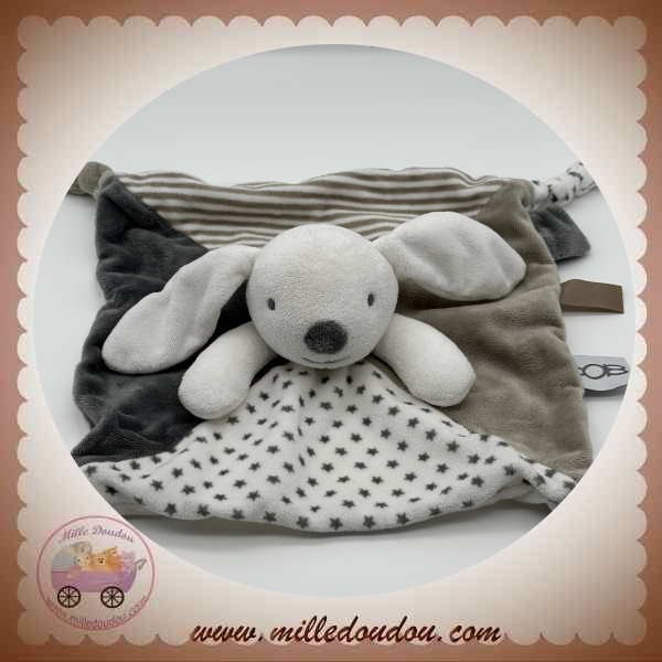 Peluche hochet lapin rose naissance Okaïdi & Obaïbi