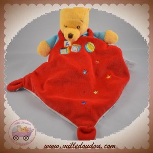 DISNEY SOS DOUDOU OURS WINNIE PLAT ROUGE ABC ETOILE