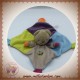 NICOTOY SOS DOUDOU OURS BEIGE PLAT VIOLET BLEU POULE