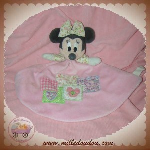 DISNEY SOS DOUDOU SOURIS MINNIE PLAT TRIANGLE ROSE TISSU NICOTOY