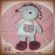 SAUTHON SOS DOUDOU OURS OPHELIE AVIATRICE GRIS ROSE