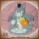 HISTOIRE D'OURS SOS DOUDOU ANE POIL GRIS BLANC MARIONNETTE CANARD JAUNE